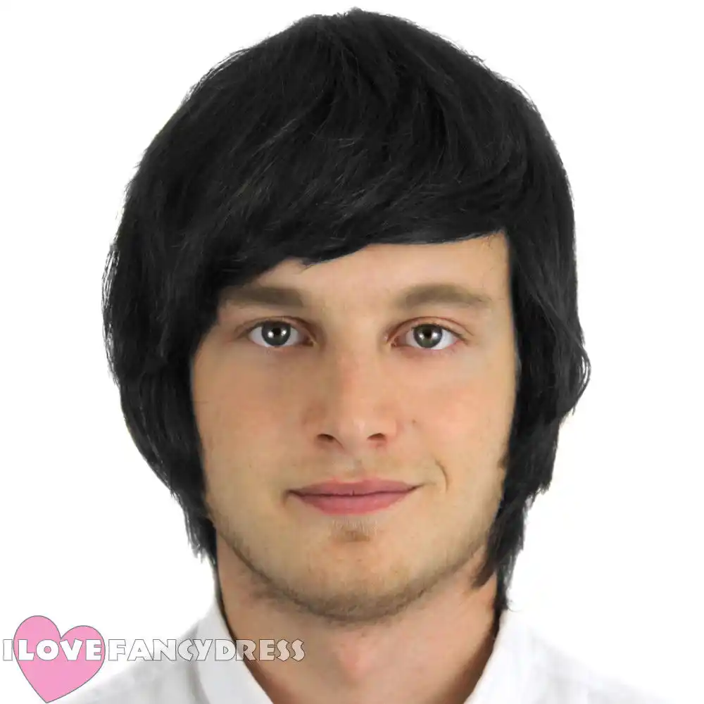 Peluca De Pelo Corto Para Hombre Negro Rojo Marron Rubio Jengibre Gris Banda Para Adulto Accesorio De Disfraz Para Hombre Vestido De Fantasia 60 S 70 S 80 S 90s Aliexpress