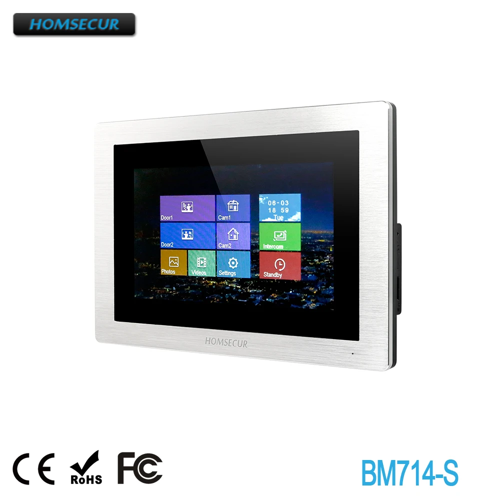 

HOMSECUR BM714-S Indoor Monitor For HDK Video Door Phone System