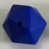 5 шт./лот 19,5 мм Icosahedron силиконовые бусины без бисероплетения пищевого силикона Icosahedron бусины для прорезывания зубов Детские Жевательные бусины - Цвет: Navy Blue