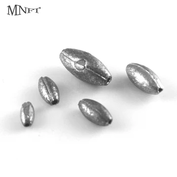 

MNFT Free Shipping Wholesale 500Pcs 0.35g, 0.5g, 0.6g, 1g, 2g Oval Shape Lead Weights Sinkers Fishing Sinker Weights