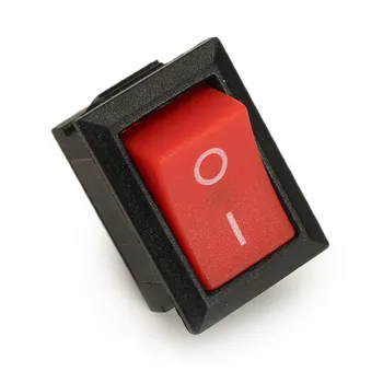 

10pcs 250V 6A Copper Boat Rocker Switch 2-Pin Plastic Button ON/Off