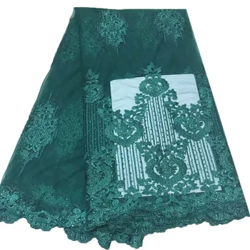 

2018 Latest French Nigerian Laces Fabrics High Quality Tulle African Laces Fabrics Wedding African French Tulle Lace A941-2