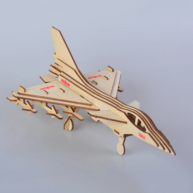 F 10 боец 3D diorama diy Модель игрушки для мальчиков взрослых деревянный самолет модель