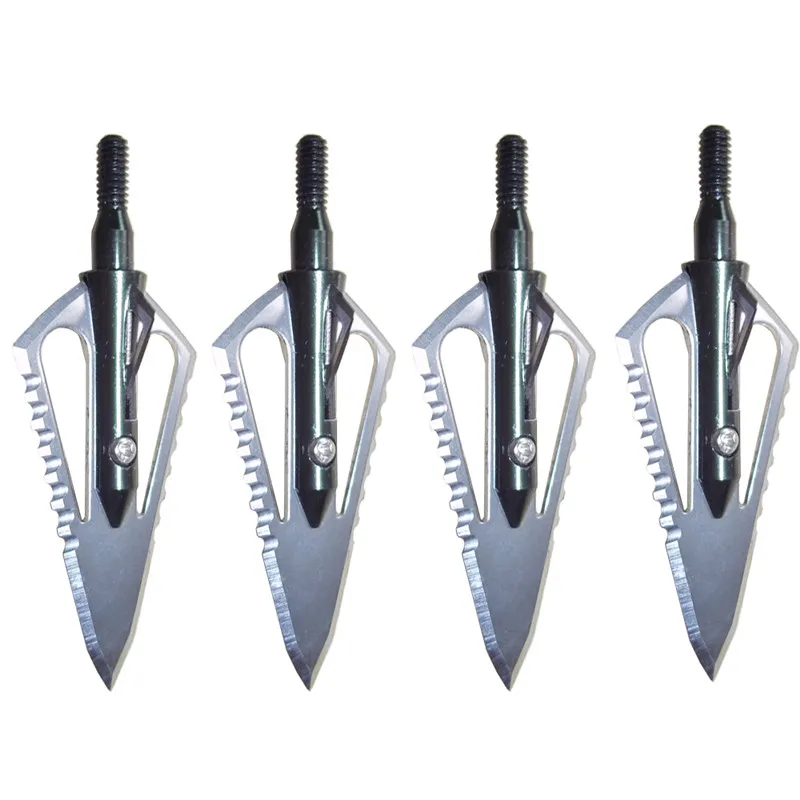 

6pcs Hunting Arrowhead 100Gr Steel Broadhead Arrow Point Target Shooting Tips Crossbow Compound Recurve Bow Head