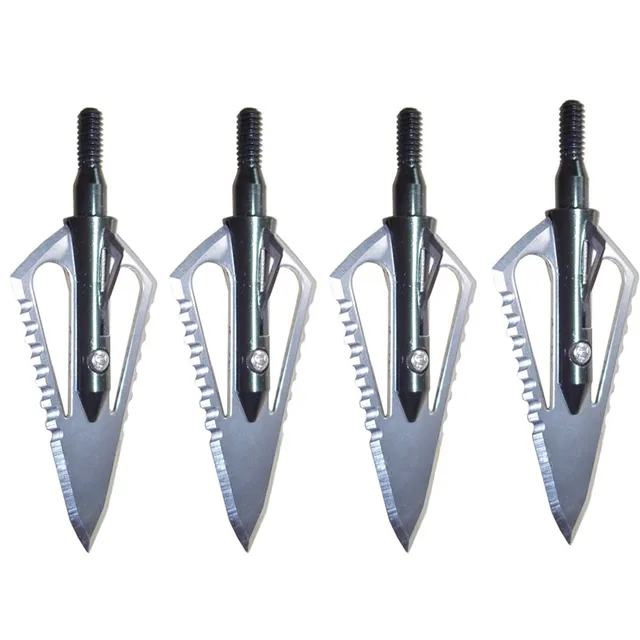 6pcs Hunting Arrowhead 100Gr Steel Broadhead Arrow Point Target