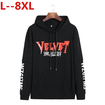 

new 8XL 7XL plus size Tops Tee Long Sleeve T Shirt Mens Spring Autumn Comfortable Cotton Tshirt Male Casual Print T-shirt Men