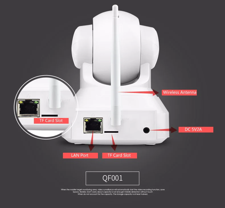 720P HD WIFI iP Camera for baby monitor Smart P2P CAM IR cut/ Infrared Night Vision/ Two way audio Wireless Video Surveillance