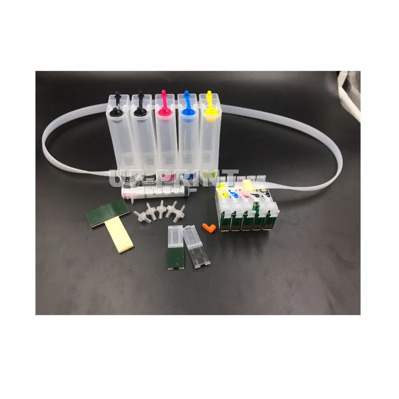 UP 1set T0711(2) 1002-1004 CISS continuous ink supply system with auto reset chip compatible for epson B1100 printer | - Цена: 2 933,87 руб.