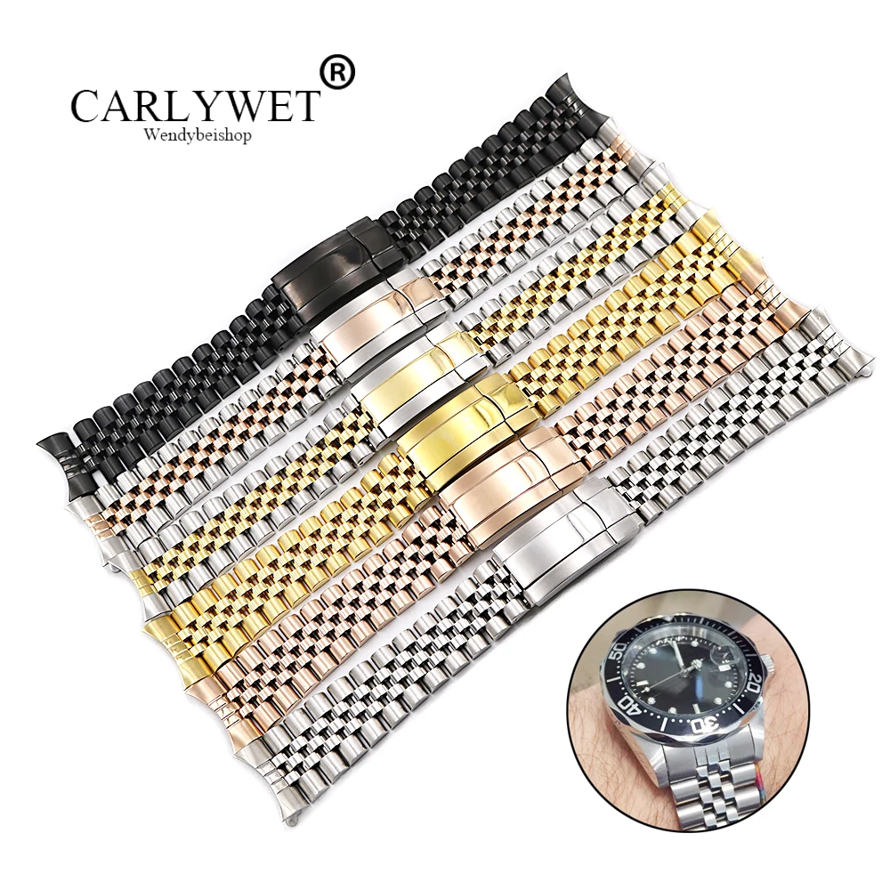 Браслет CARLYWET из нержавеющей стали 19 20 мм|Ремешки для часов| |