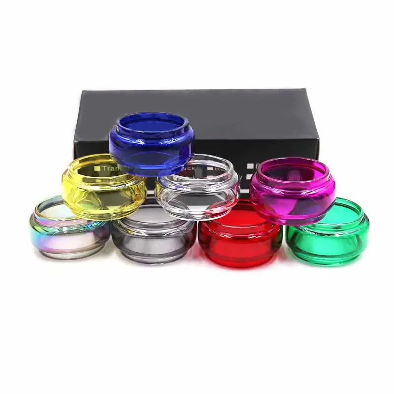 

3pcs/lot rainbow clear color glass for Smok Stick V9 Max tank kit tank 8.5ml 1pcs colorful Pyrex O ring Replacement glass tube
