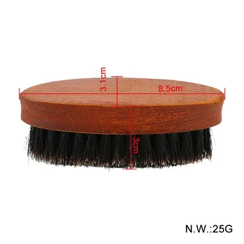 

Wooden Handle Natural Bristle Brush Soft Remove Dust Cleaning Tools Brush Wave Hair Beard Brush