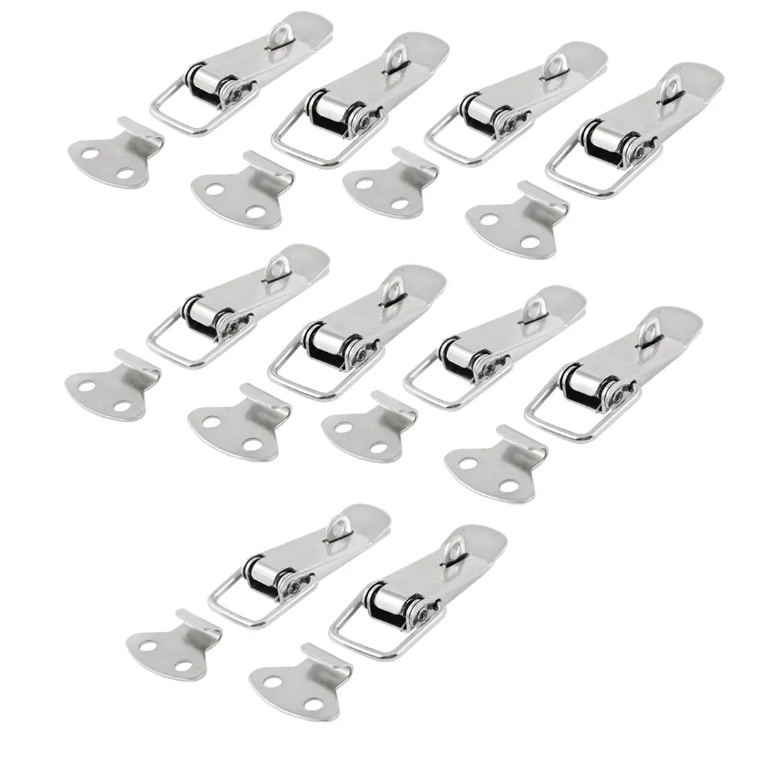 

UXCELL 10 Set Box Chest Case Draw Hardware Toolbox Mounting Hole Dia 4.1mm Stainless Steel Toggle Latch Fit Lock Hole Dia 4.5mm