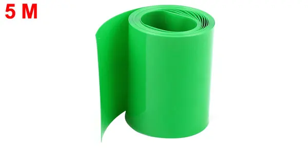 sourcing map 2Meter 64mm Width PVC Heat Shrink Wrap Tube Blue for AA Battery Pack