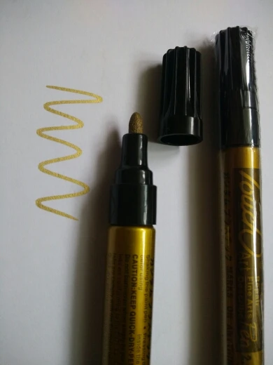 2 Or 4pcs/lot Permanent Marker Pen Set Oily 2mm Waterproof Paint Marker For  Tires Metal Cd Glass Gold Metallic Pens Markers - Paint Markers - AliExpress