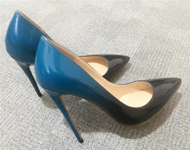 blue ombre heels