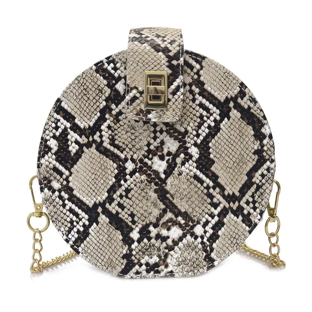 السيدات الأفعى طباعة الرجعية اعوج سلسلة جولة النساء Crossbody رسول حقائب الفتيات أزياء صغيرة حقيبة كتف جلدية pu السيدات الأفعى طباعة الرجعية اعوج سلسلة جولة النساء Crossbody رسول حقائب الفتيات أزياء صغيرة حقيبة كتف جلدية pu