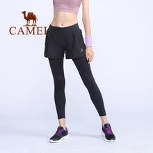 CAMEL спортивные беговые шорты брюки комбинезон женский комплект мужские лосины спортивные, облегающие бесшовное для тренировки Femme спандекс