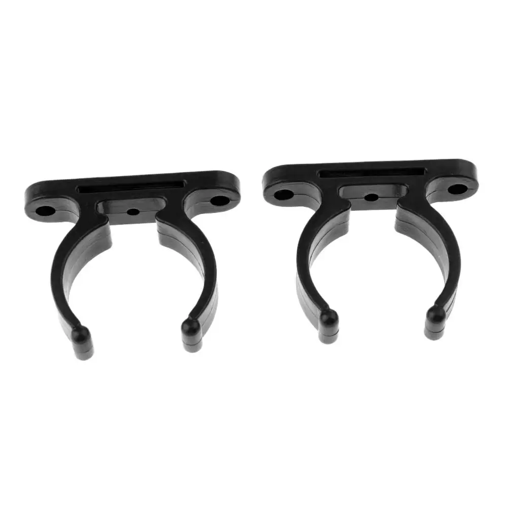 1 Pair Nylon Kayak Oar Clips Inflatable Boat Paddle Clip Holder Clips Kayak Boat Accessory Black 