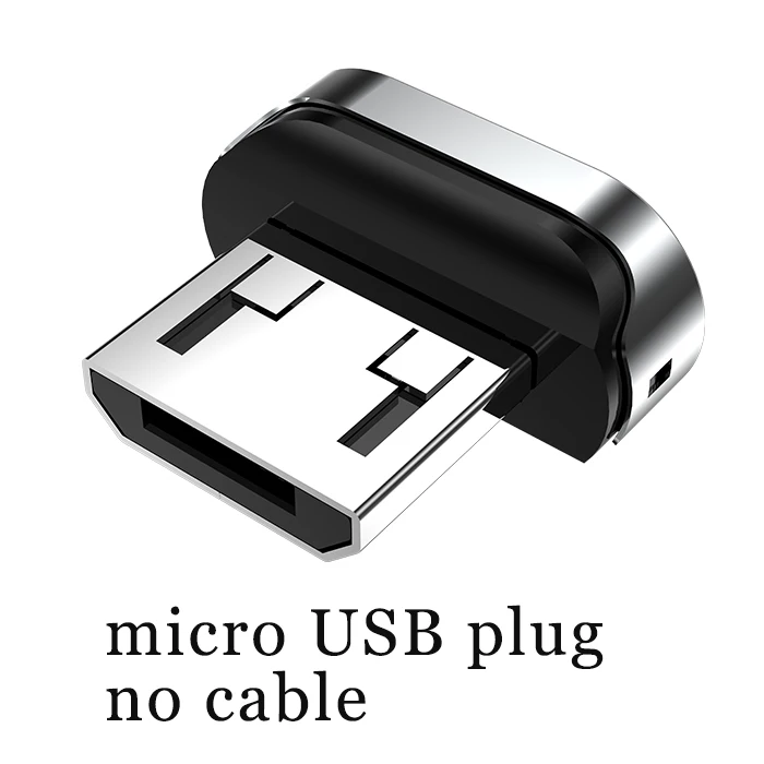 WSKEN X1 Pro Micro USB кабель USB Магнитный кабель 3A быстрая Магнитная Зарядка для samsung S7 Xiaomi Android мобильный телефон шнур провод - Цвет: plug only no cable