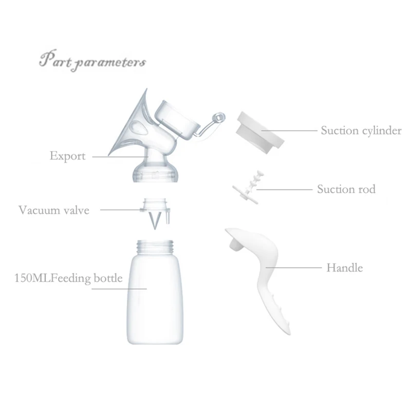 TONICHELLA Manual Breast Pump Strong Attraction Baby Products Women Feeding Original  Baby Nipple Suction Milk Bottle T0099