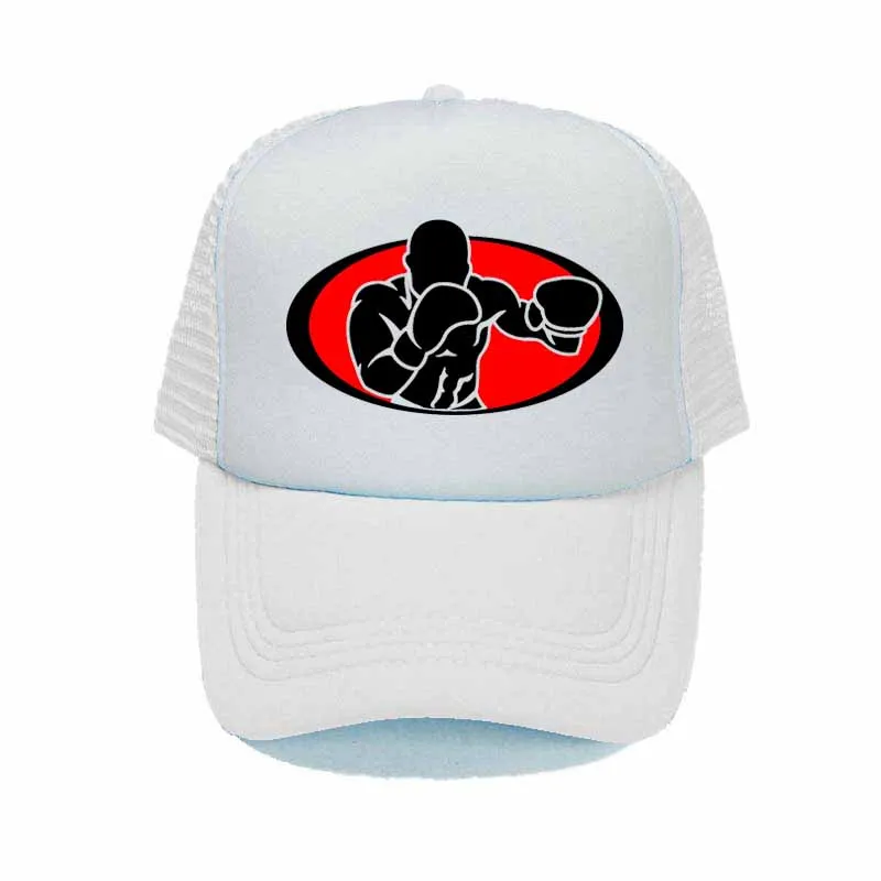 Для женщин и мужчин Kick Boxing летняя кепка-бейсболка бокс фитнес Бейсболка Спорт Pugilism Boxer Fans Trucket hats YY303
