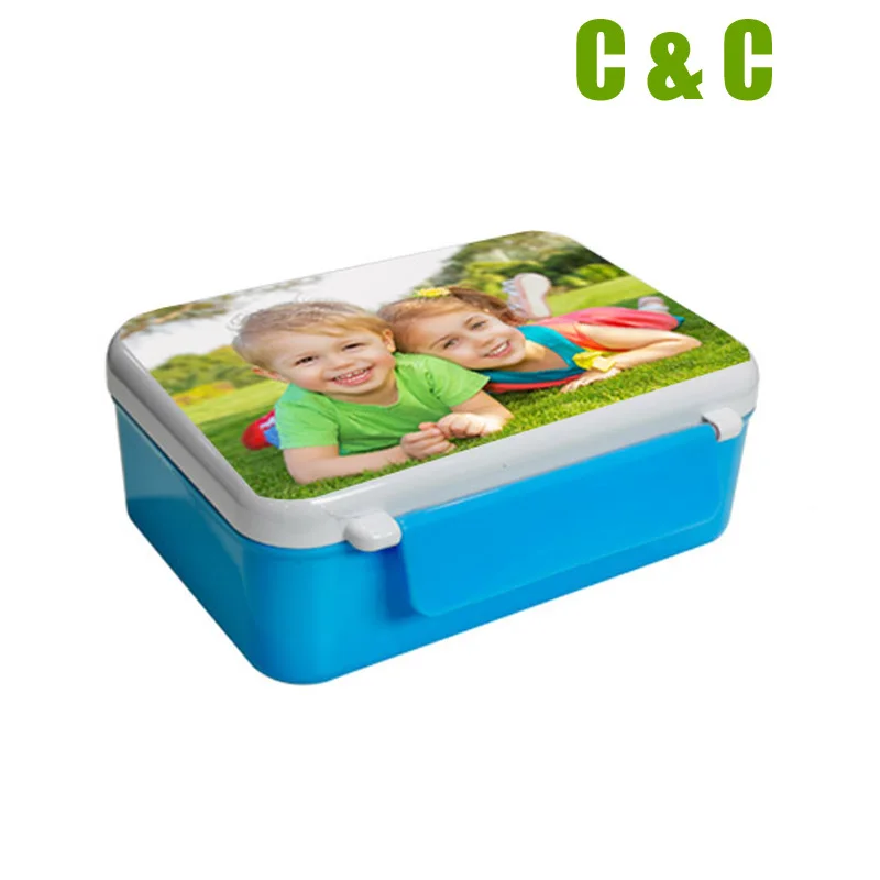 

3d sublimation heat transfer printing Lunchbox mixing color work with 3d heat press machine no picture printed 48pcs package