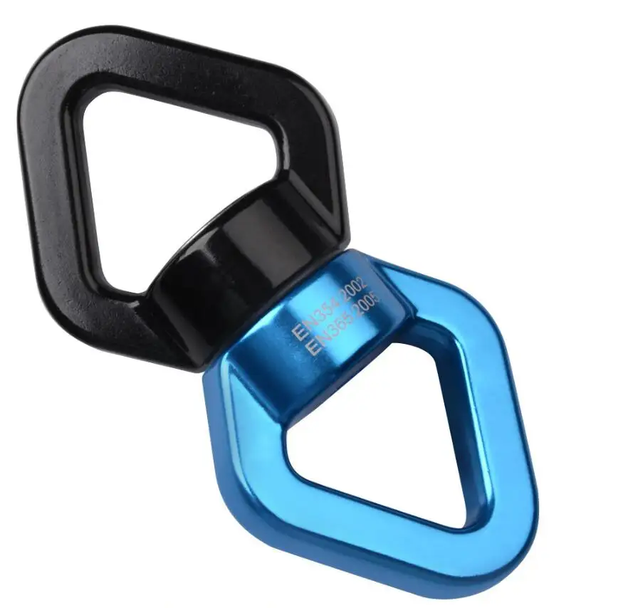 

10 Pcs 30kN Micro Rotating Climbing Rope Swivel Spinner for Rock Climbing, Arborist, Swing Hammock, Aerial Dance