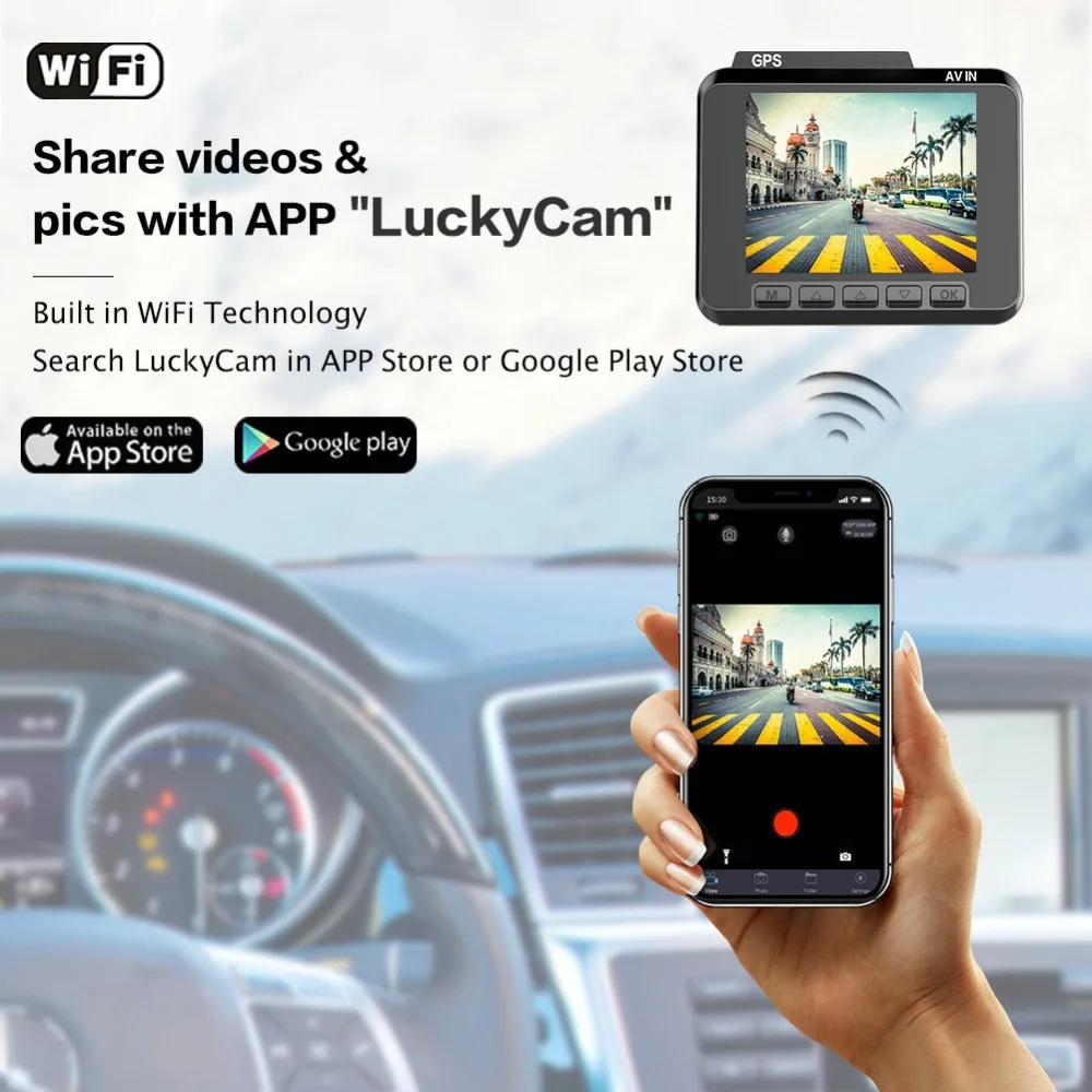 AZDOME M06 WiFi Встроенный gps двойной объектив FHD 1080P фронтальная + VGA задняя камера Автомобильный видеорегистратор 4K видеорегистратор Dashcam WDR ночно... AZDOME M06 WiFi Встроенный gps двойной объектив FHD 1080P фронтальная + VGA задняя камера Автомобильный видеорегистратор 4K видеорегистратор Dashcam WDR ночно...
