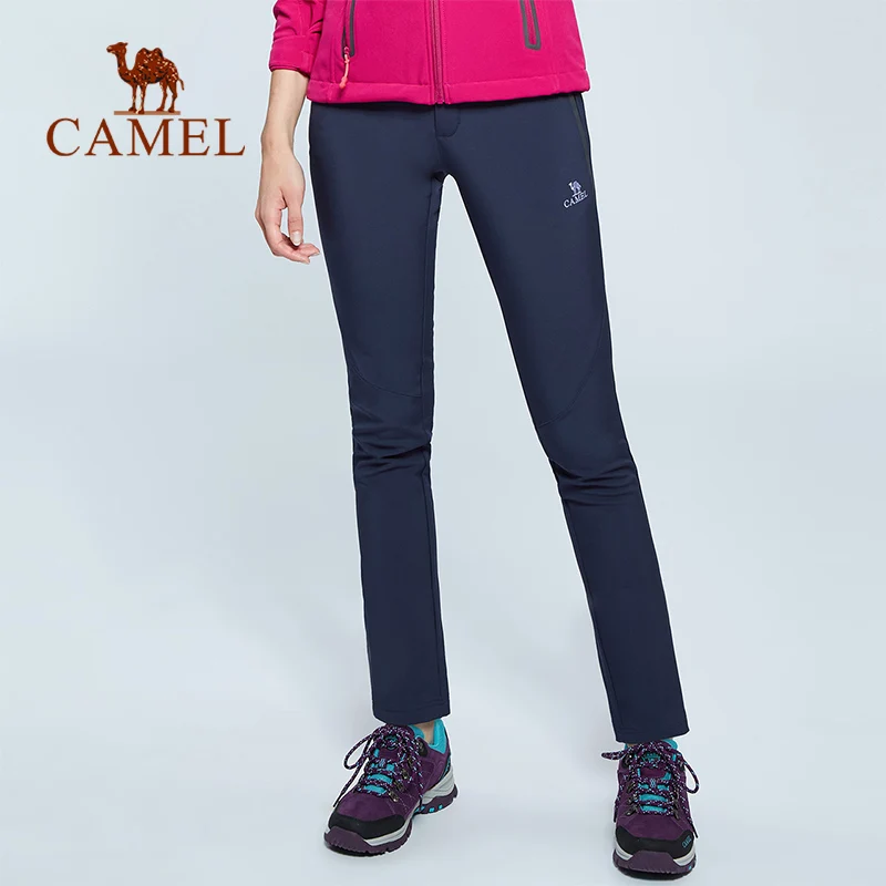 De las mujeres pantalones de senderismo al aire libre Softshell pantalones a prueba de viento impermeable de deporte de otoño invierno escalada táctica Trekking Pantalones