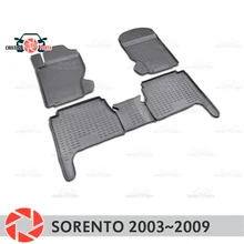 Коврики для Kia Sorento 2003~ 2009 ковры Нескользящие полиуретановые грязи защиты подкладке автомобиля средства укладки волос