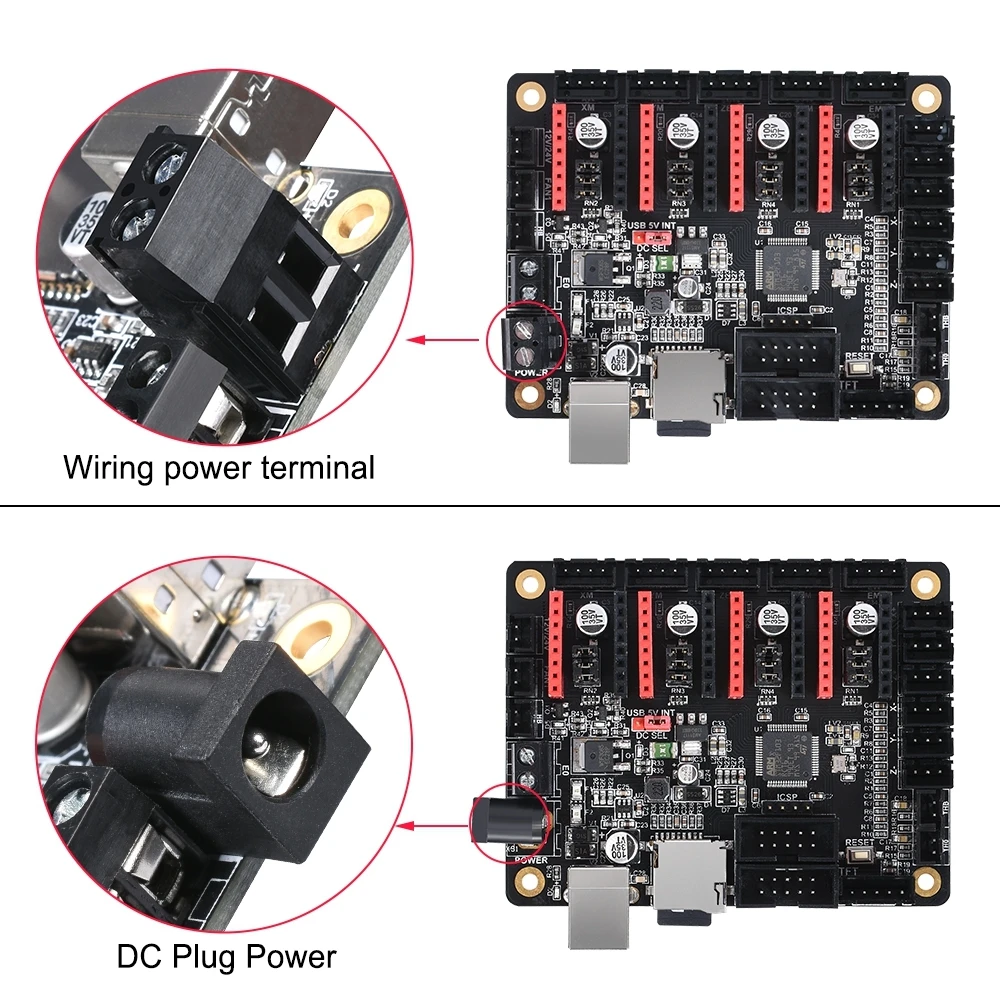 BIGTREETECH SKR البسيطة V1.1 32-بت اللوحة مفتوحة مصدر الذراع مع TMC2208 UART TMC2130 SPI سائق ل 3D طابعة مجلس RepRap