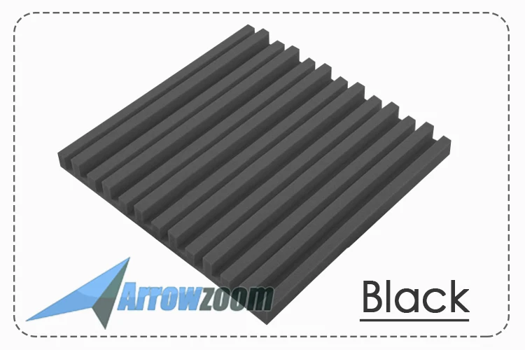 Arrowzoom 12 шт. 19," x 19,6" x 1," Цветная комбинация Metro полосатая плитка студия Звукопоглощающая Панель акустическая обработка пены