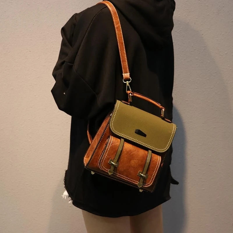 LUYO корейский кожаный рюкзак школьный женский хит цвет студенческие школьные сумки Mochila Feminina рюкзаки для девочек-подростков женские