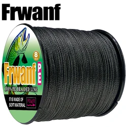 Frwanf PE 8 Strand Braided Fishing Line Super Strong Multifilament Line 8 Wire 500m for Carp Fishing Rope 10LB 20LB 130LB 300LB