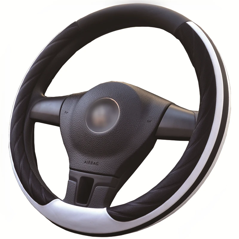 

Anti-slip 38cm Leather Sport Car Steering Wheel Cover Car-Styling Auto Steering-Wheel Covers