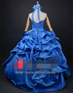 Image 4 - FATE/ZERO TYPE MOON Saber Nero, костюм для косплея, женское платье на 10 ю годовщину, сине красное, платья для вечевечерние НКИ, Хэллоуина, аниме одежда