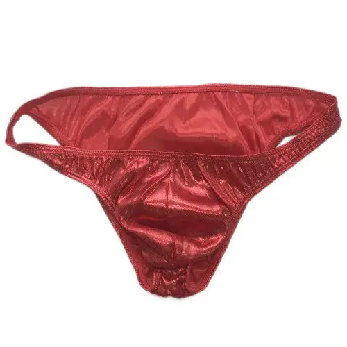 

G3186 Fashion mens sexy bikini metallic foiled shiny sparkle Super Low Rise