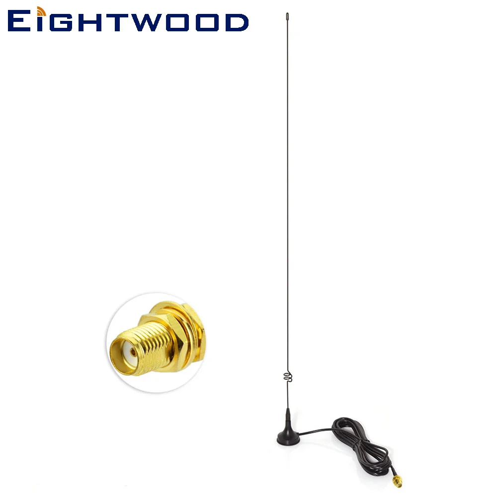 Eightwood двухсторонняя радио антенна VHF УВЧ SMA Jack Магнитная ТВ UT 108UV для Nagoya CB рация UV 5R