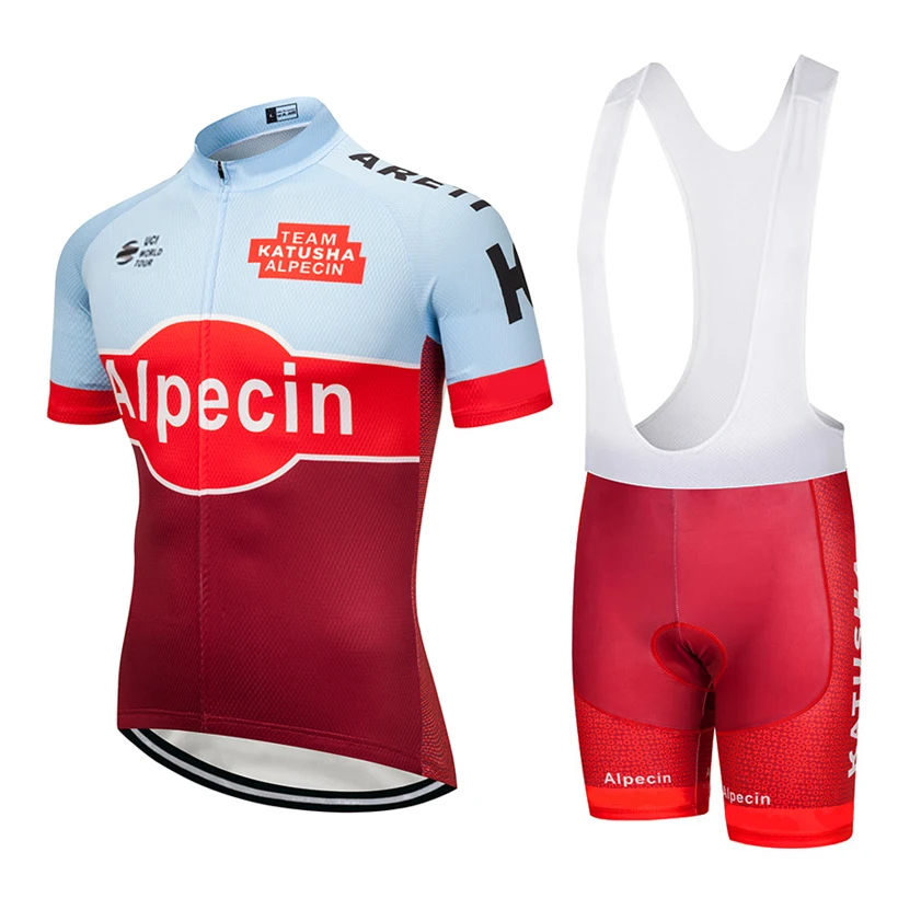 

2018 TEAM KATUSHA Cycling jersey gel Pad bike shorts suit Ropa Ciclismo mens summer quick-dry PRO BICYCLING Maillot Culotte