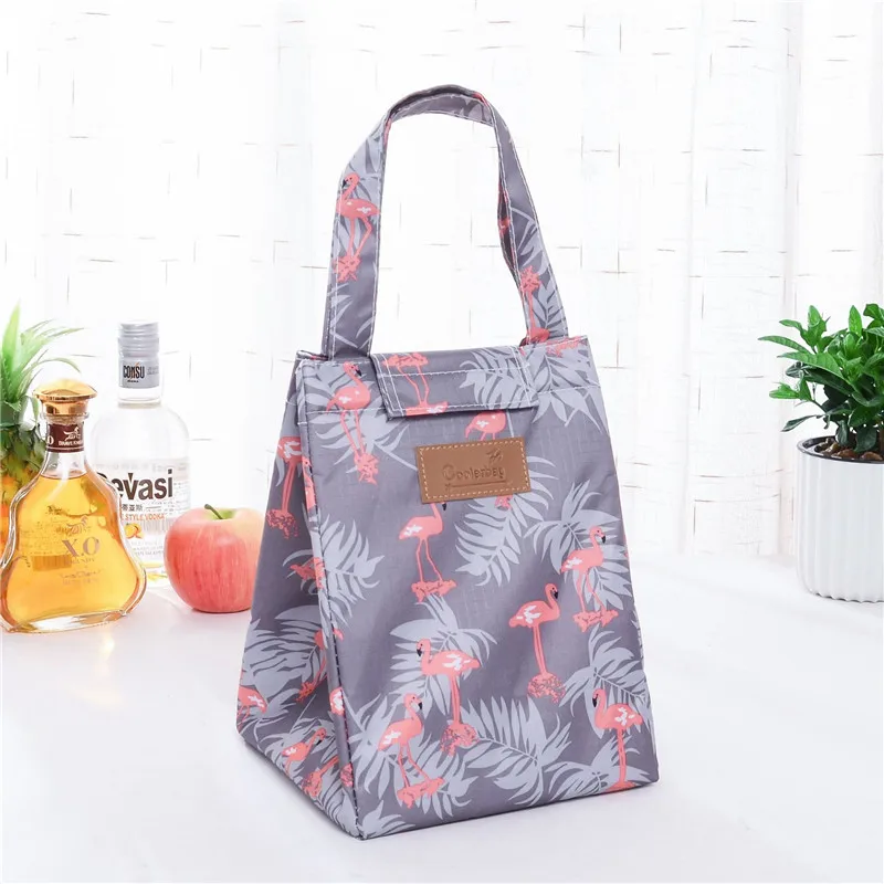 Insulation package Aluminium foil insulated Picnic lunch bag cartoon print women fashion warmer food keeper bag ice pack - Цвет: 3 PF