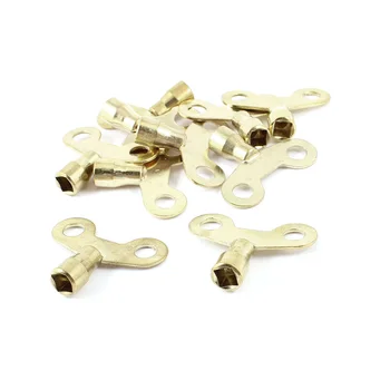 

UXCELL 10Pcs Household Spare Part Gold Tone Metal Faucet Water Tap Key 6.4 X 6.4Mm Mainly Used To Lock Faucet Kitchen Faucet