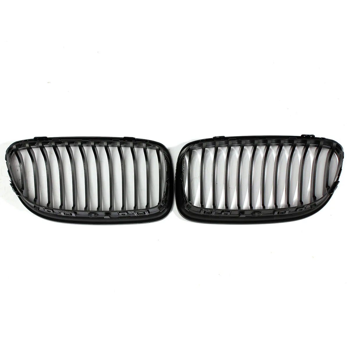 

2Pcs Car ABS Gloss Black Baking Varnish Hood Kidney Grille Grill For BMW E90 2009 2010 2011 2012