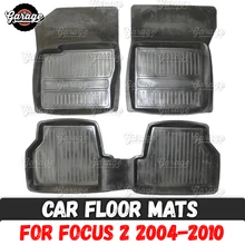 Автомобильные коврики, чехол для Ford Focus 2, резина 2004-2010, 1 комплект/4 шт. или 2 шт., аксессуары для защиты ковров