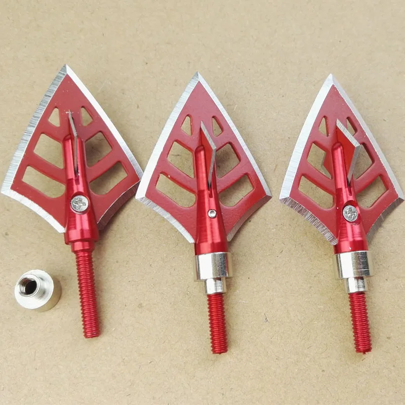 Hunting Broadheads 4 Blades Arrowhead 125Grain Arrow Point Target