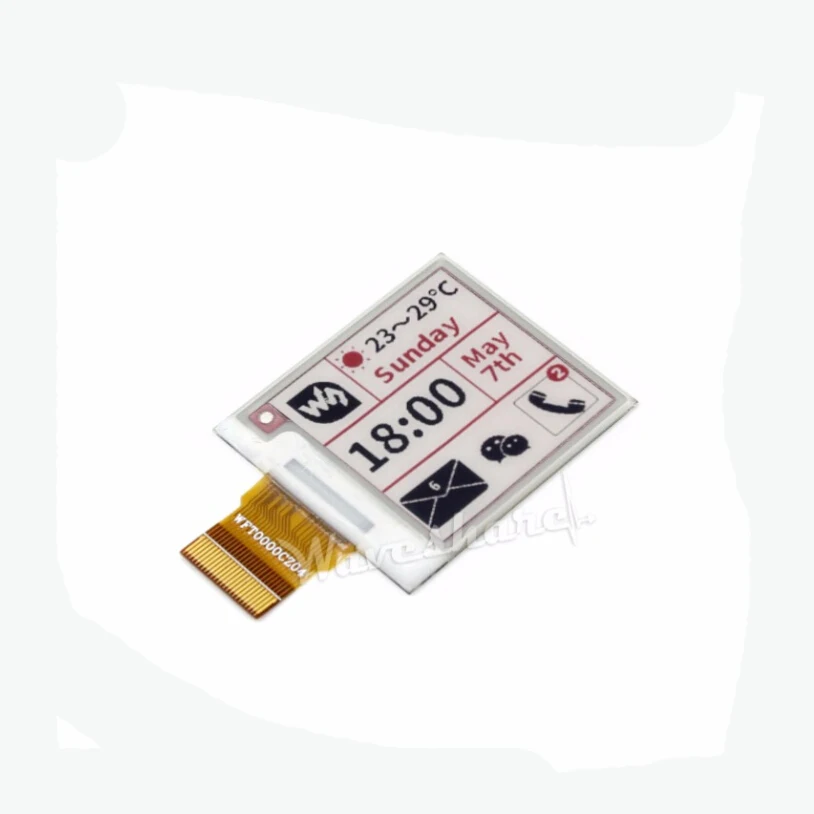 ShenzhenMaker магазин 1 54 дюймовый E-Ink сырьевой дисплей Трехцветная e-бумага без PCB 200x200 SPI