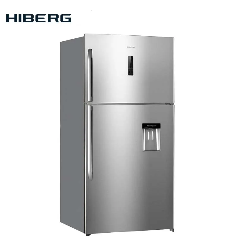 Холодильник NO FROST HIBERG RFT 72D NFX, с верхней морозильной камерой