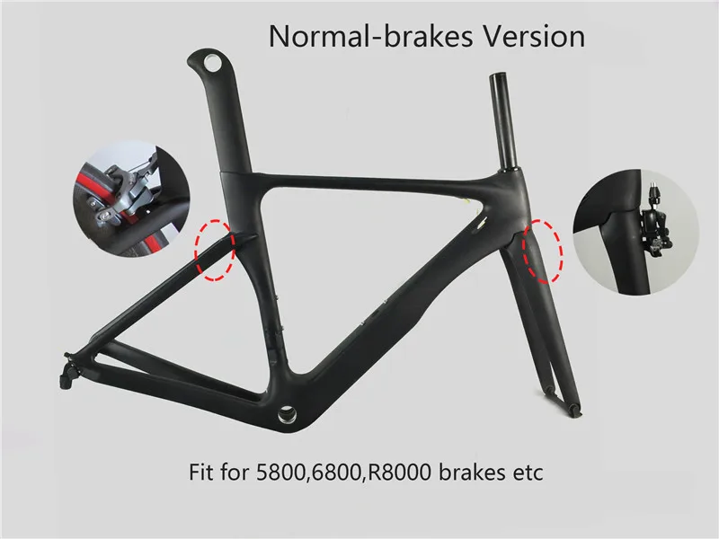 Perfect LEADXUS Two Version Carbon Frame Aero Carbon Road Frame Aero Bike Carbon Fiber Frame BSA or BB30 Bottom Bracket 1