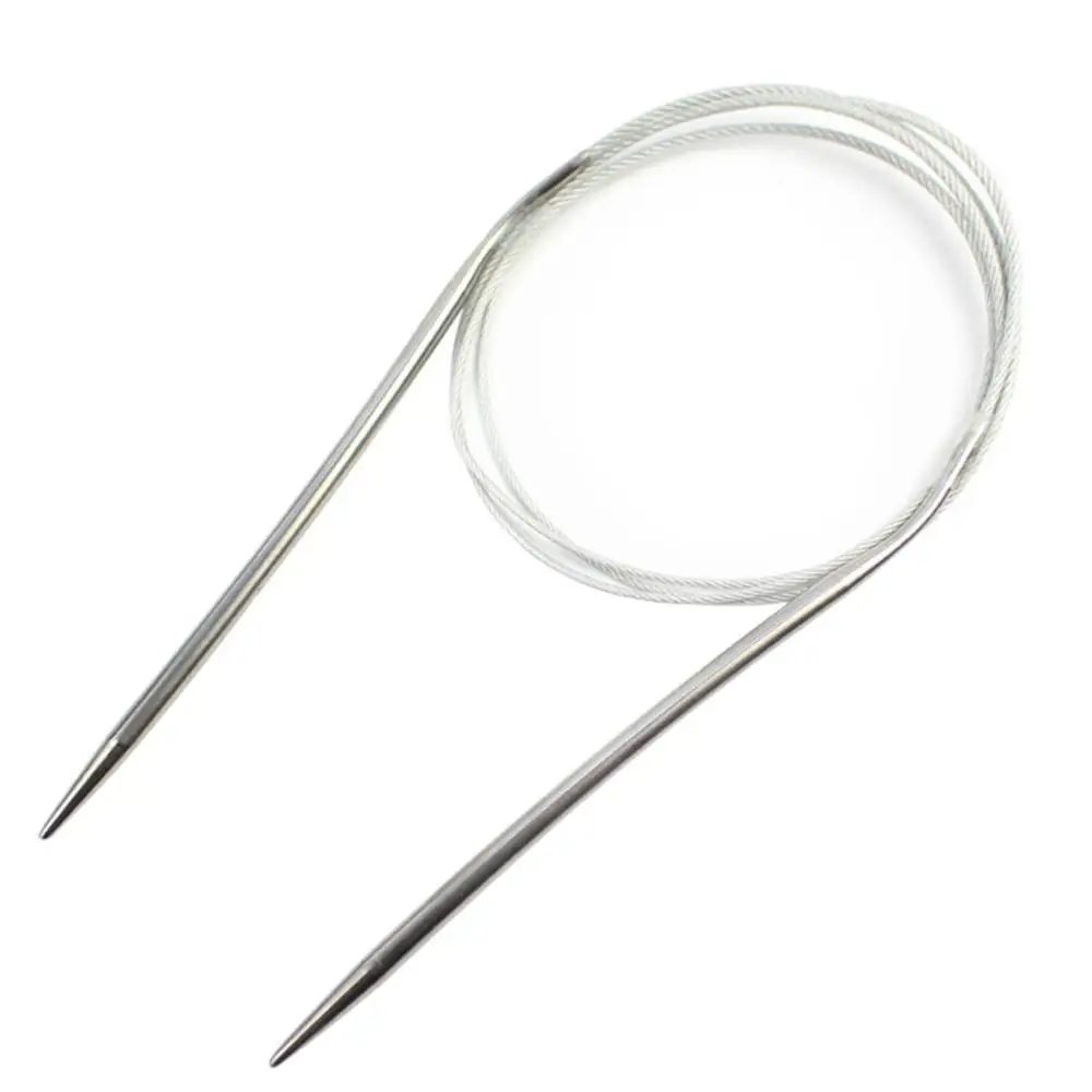 

New DIY Home Circular Practical Crafts Pins Sewing Weave Knitting Needle Stainless Steel Handmade Tool Crochet 25cm/65cm/80cm
