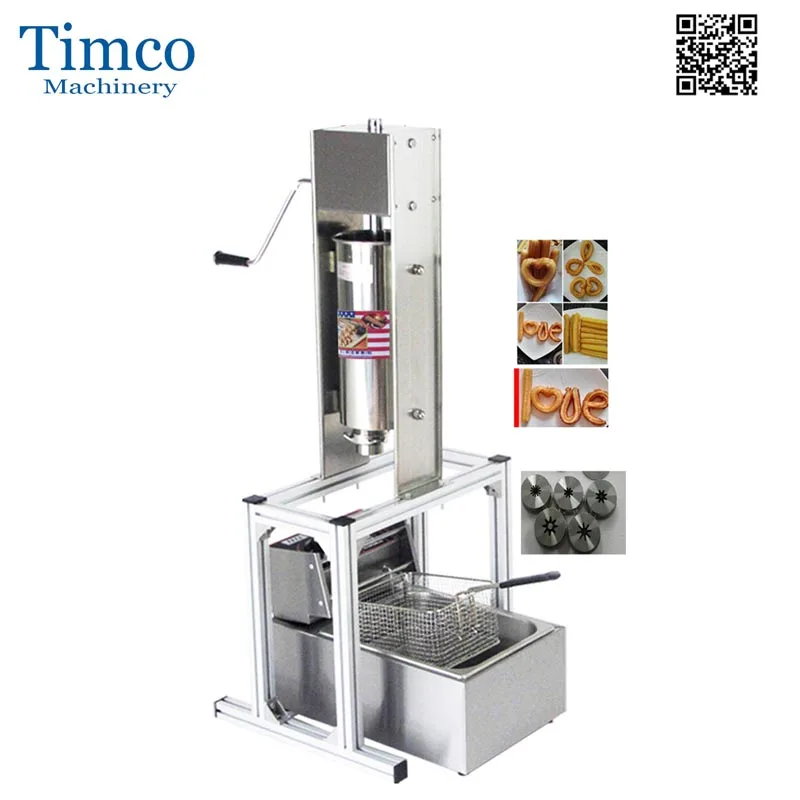 Churros Maker 5 л испанская ручная фритюрница с рамой из нержавеющей стали 6 машина для