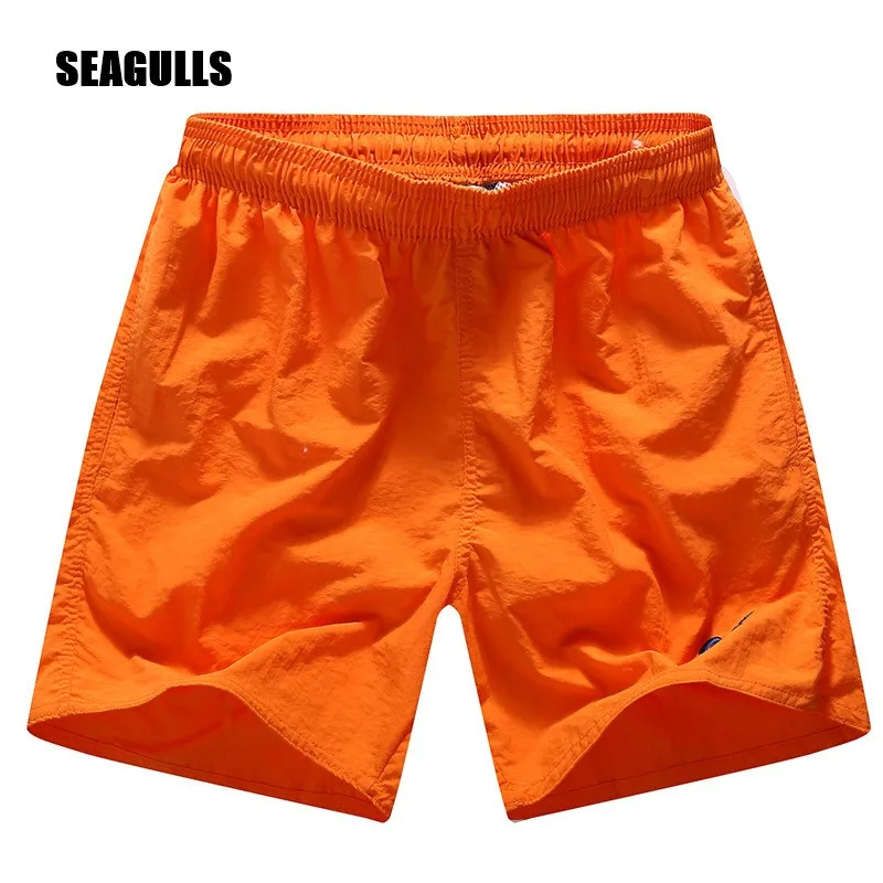 Candy color swimming shorts Men brand beach swimsuit Quick drying